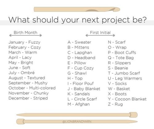 lionbrandyarn:What’s your next project?