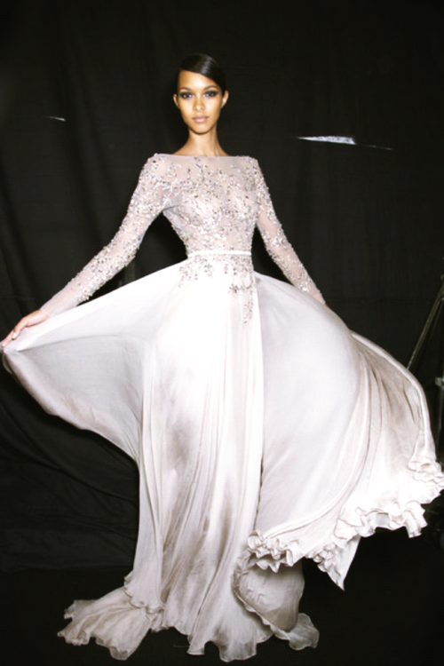 you-cant-be-my-superman:  Elie Saab ~ Fall2013 ~ Backstage