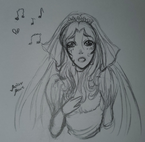 So I Am All In On The Haunted Mansion/Phantom Manor Train Rn. So I Drew Some Melanies ( PM ) And Constance