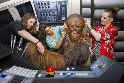 elcondensadordf:  10 preciosas fotografías de los artistas del museo Madame Tussauds preparando la exposición de Star Wars