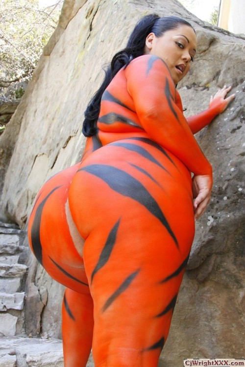 Porn Pics plussizeporn1:Vanessa Lee Tiger Stripes