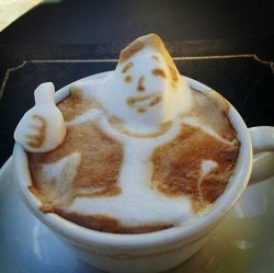 insanelygaming:  Fallout Latte Art (via Dorkly)