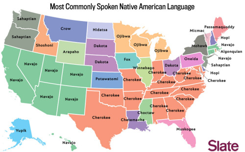 aardwolfpack:  yllohleaves:  What language does your state speak?  see more here!  Apparently Iowans know what the fox says.