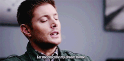 f-ckyeahfutbol:  yaelstiel:Can we just take a minute to appreciate the fact that when Dean says ‘dream home’ he closes his eyes, and the scene shifts smoothly into the bunker? no black screen, no jumping, just like that, the easiest move to the bunker.