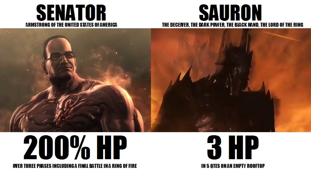 hugboxcrowbar:  Congratulations WB Games. You managed to make motherfucking Sauron