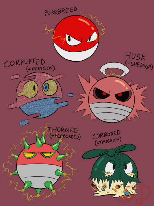 killedmilk:voltorb crossbreeds!