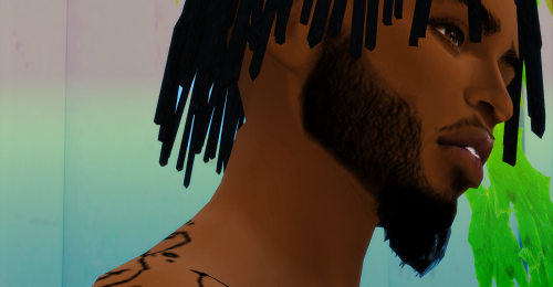 ebonixccfinds:blvck-life-simz:New Goatee Facial Hair MeshTransparent for realism Comes in blac