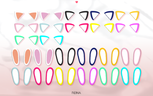 REINA_TS4_ CAT&RABBIT EARS(HAIR ACC) ✔ TERMS OF USE !* New mesh / All LOD* No Re-colors without 