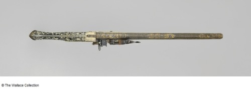Gold inlaid ivory stocked wheellock pistol crafted by Daniel Sadeler and Hieronymous Borstorffer of 