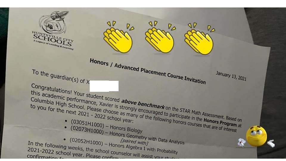 <p>At today’s meeting, celebrating one of our scouts who got invited into the huntsville city schools honors program!</p>

<p>Academic achievement and Scout spirit are two things we emphasize in our program.<br/>
<a href="https://www.instagram.com/p/CKsHVZ2p8Mz/?igshid=1gwm20h5daweo">https://www.instagram.com/p/CKsHVZ2p8Mz/?igshid=1gwm20h5daweo</a></p>