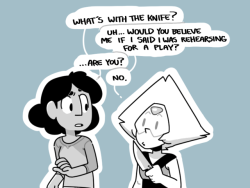 discount-supervillain:  surely this must be what you meant, otherwise you would have been asking me to envision a universe in which peridot is capable of any level of interpersonal charm.