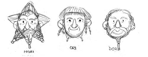 cielo-chii: I want to do the stikers with the faces of the dwarves and Bilbo maybe one day I will pa