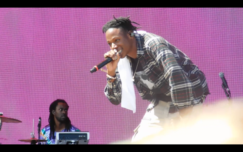 Joey Bada$$ turnt up and dedicates a song for Prince on the Coachella Stage