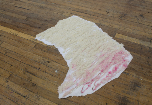 John Brooks Resheep hand-woven wool, cotton, rayon &amp; sheep skin 2013