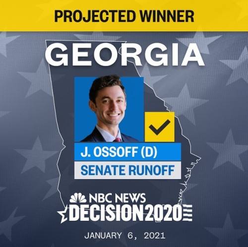 In better news….WE DID IT!!!!!!!!! @jonossoff wins!!!! This election year has been bananas. I