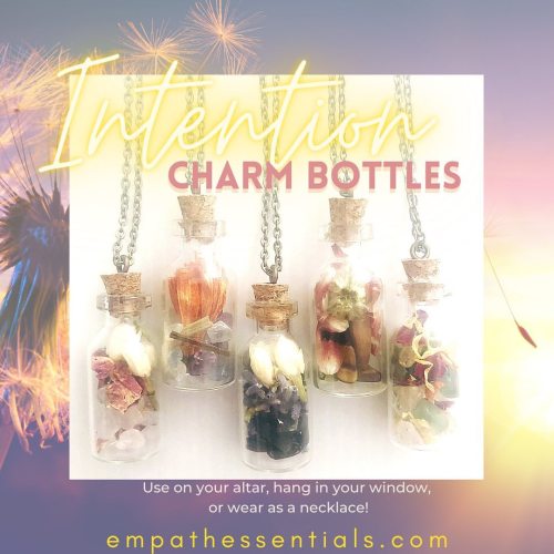 Let&rsquo;s manifest good things, shall we? Each bottle is filled with full moon charged crystal