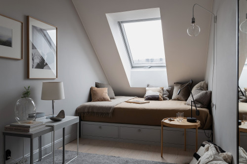 thenordroom:  Small attic apartment  THENORDROOM.COM - INSTAGRAM - PINTEREST - FACEBOOK  