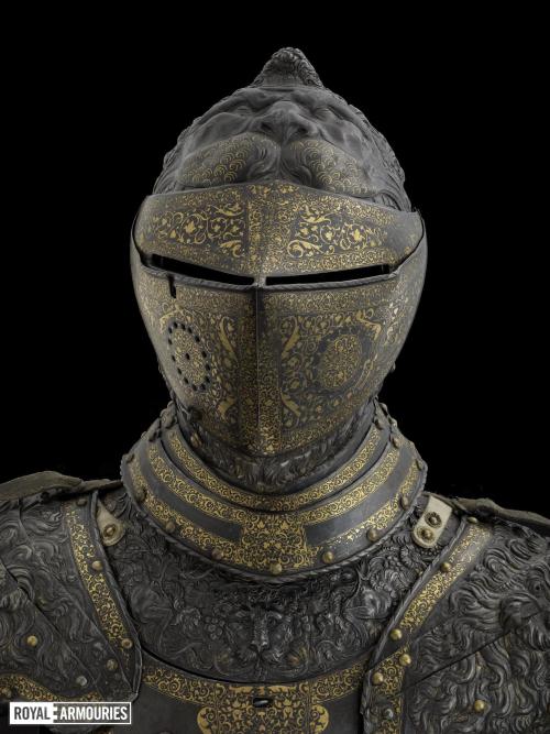 sartorialadventure: “Lion” armor of Henry II, king of France, 1550. Holy Cats! The *detailing*!