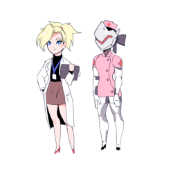 kyuey:Dr. Ziegler and her bootylicious nurse 