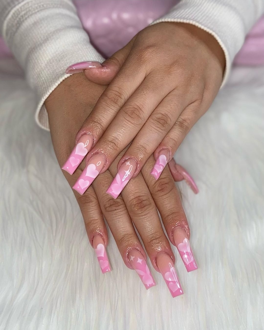 New available design! #nails #playboy #pink #ombre... - Depop