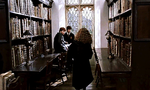 solarspowers:The Hogwarts Library Through The Years