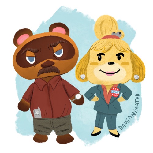 Just a little Animal Crossing / Parks and Rec crossover. I’m thinking they should be called Ron Nook