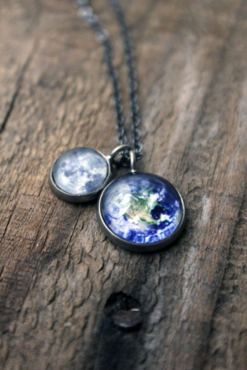  sosuperawesome: Jewelry by jerseymaids  i’m such a space nerd. stuff like this would make me so giddy to own