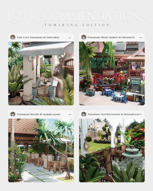 Lot Recommendations|Tomarang Edition