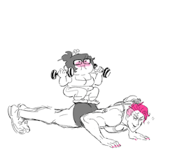 hayoubi:  Gym buddies!! 💪🏻💖 