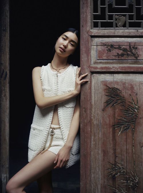 Estelle Chen, photographed by Leslie Zhang and styled by Jeff Lee for Harper’s Bazaar UK May 2