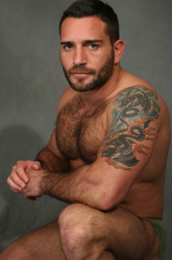 hairy chest - sexy muscle - mature men