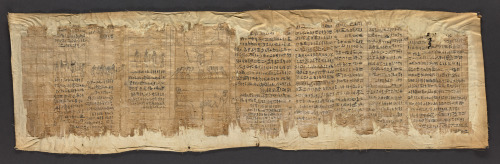 A Papyrus Containing Spells And Scenes From The Book Of The Dead, Created During The Ptolemaic Period
