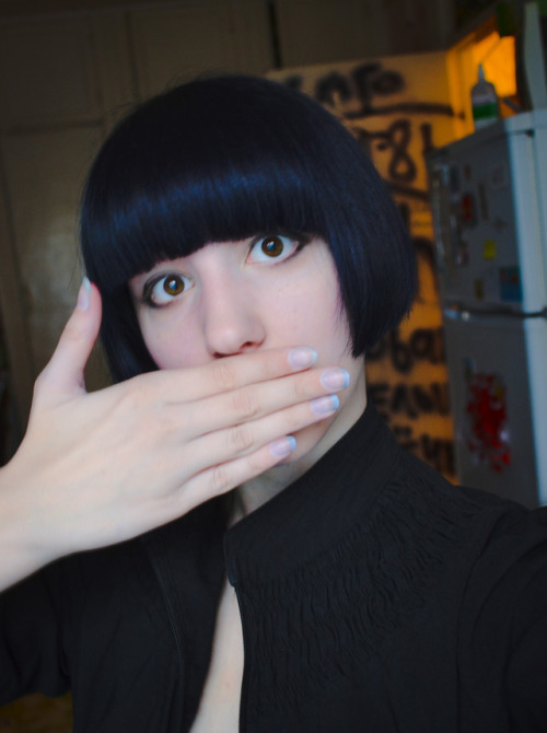 I cut my hair yesterday.. Last photo with my face was photo for say “goodbye, cute hair” xD Sorry fo