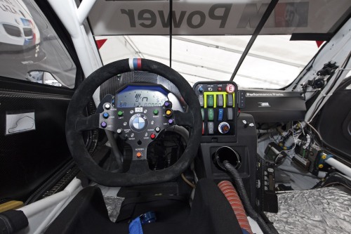 bmwusaclassic:  Details of the ‘office’ of the 2011-12 BMW M3 GT ALMS race cars. 