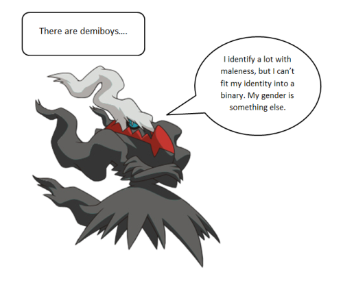 Introducing Demigender Dialga (featuring Demiboy Darkrai and Demigirl Diancie) 