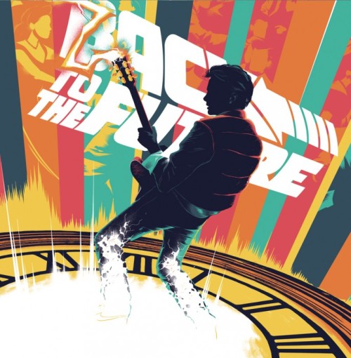 geek-art:  Mondo – Back To The Future Trilogy Vinyl SetMondo a prévu du très lourd pour le « Back to the Future Day » le 21 octobre 2015… Pour les connaisseurs, c’est cette date précise que Marty visite le futur dans l’Episode 2. Pas de voyage