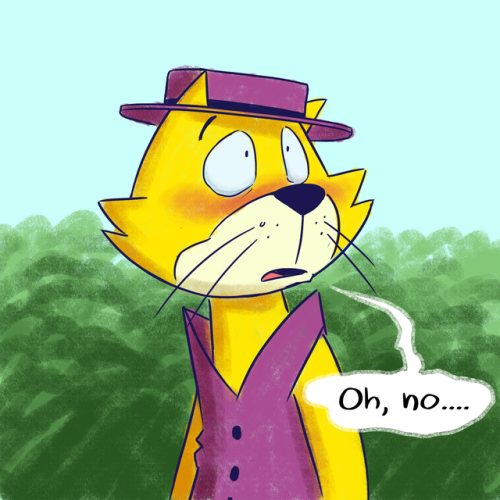 micaxiii: As requested by @darkwingsnark, here’s her and I’s idea of the moment Top Cat realizes his