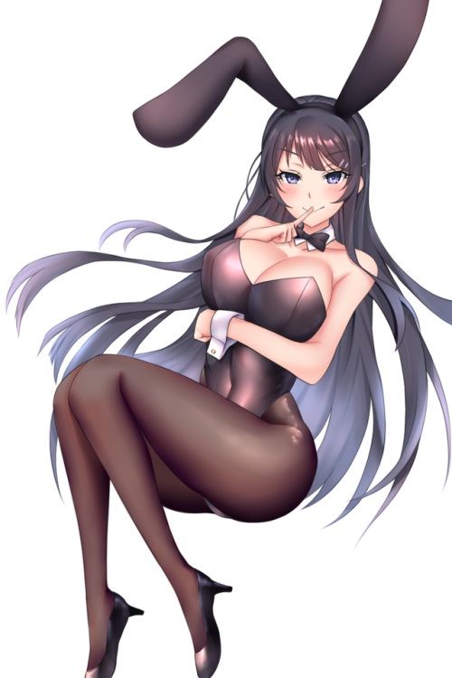 legendaryanimelegs: Smug Mai [Seishun Buta Yarou]Click for more sexy anime legggggs ~~ Touch here fo