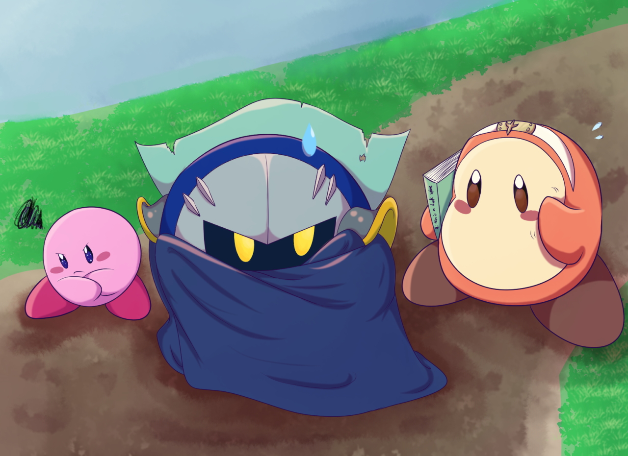 Meta Knight Kirbys Adventure Greeting Card by Amin Sholeh