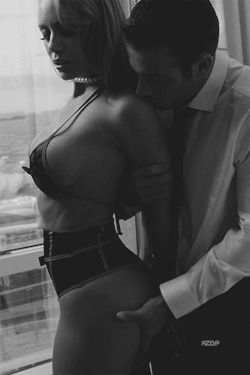 sexandsophistication:  Right here, doll…right in front of the window.   I want everyone to watch me take you….
