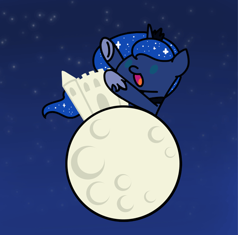 flutterluv: Tonight’s a Full Moon. Yay, castle.  &lt;3