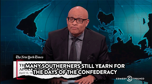comedycentral:Larry Wilmore reacts to Alabama’s celebration of Jefferson Davis Day. Click here to wa