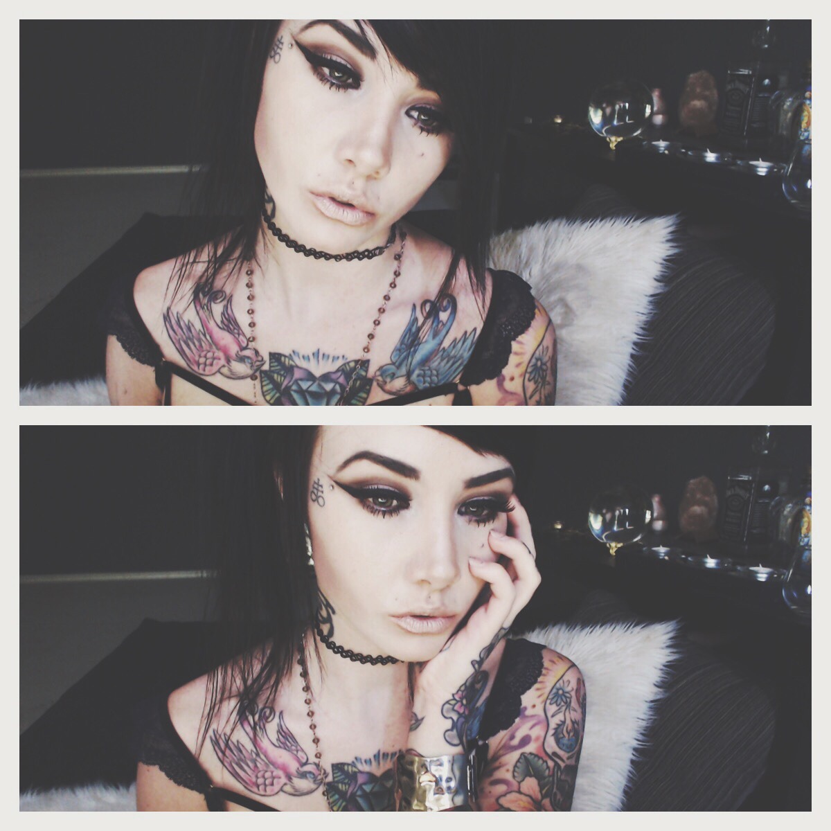 ashliecat666:  My favorite color is the universe and i can only find it in your eyes