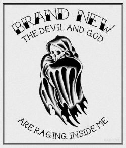 radiicvl:  Brand New | The Devil And God Are Raging Inside Me | radiicvl edit  Flash art by Derek B Ward