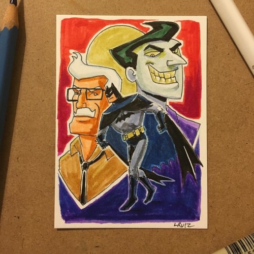 Bat Man and the gang :)#batman #joker #commissionergordon #batmananimatedseries #brucetimm #cubanart