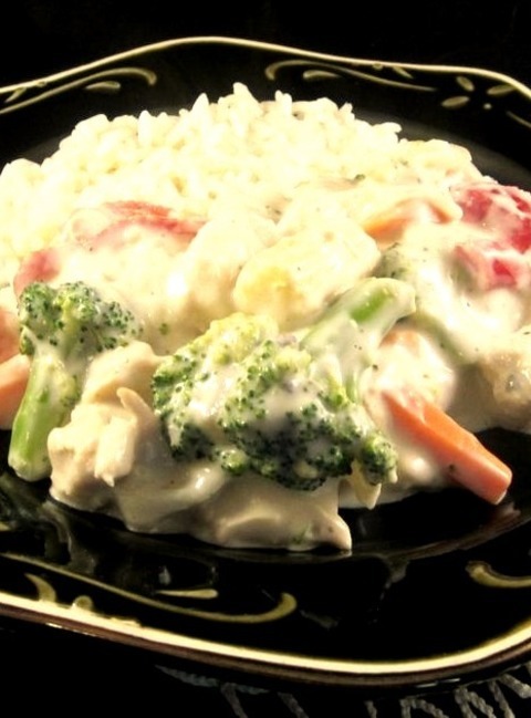 Creamy Asian-Inspired Chicken And BroccoliA Dish Combining Cream, Soup, And Chicken With Lots Of Asian