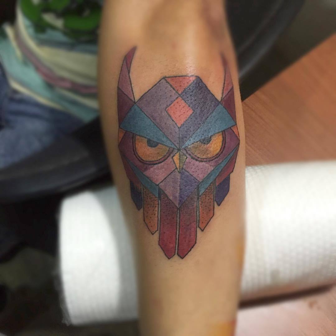 #tatu #Tattoo #tatuaje #ink #inked #inkedup #inklife #owl #buho #geometric #geometrico