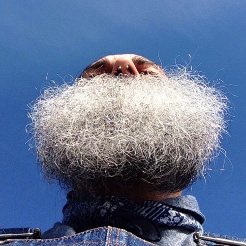 blue &amp; white &hellip; my beard, my denim &amp; spring sky &hellip; Beard cloud #geroldbrenner #d