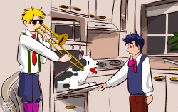 trainwreckblond:  When Papa Joestar isn’t home. 