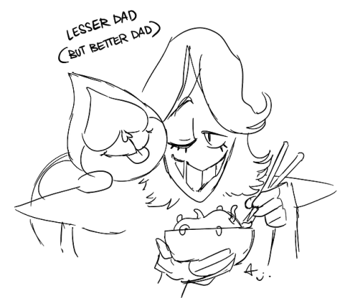 assrtdj:LANCERS THEME HAS BEEN IN MY HEAD FOR 3 DAYS. I ALSO LOV LESSER DAD, I DONT REMMBER HOW TO S